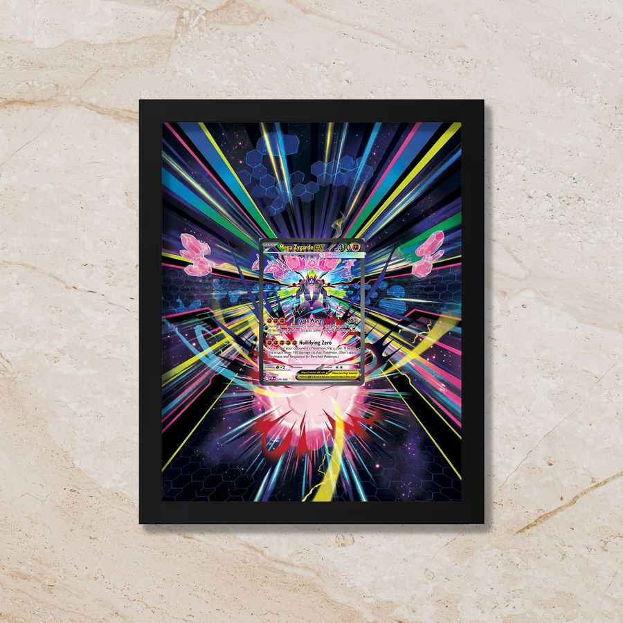 Mega Zygarde ex Display Frame | Perfect Order Legendary Card Showcase (8x10") β Fits Raw & Graded Cards