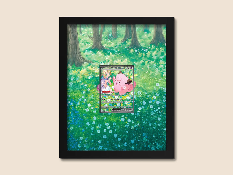 Lillie’s Clefairy Display Frame – Journey Together Pokémon Card | 8x10 Frame for Raw or Graded Card
