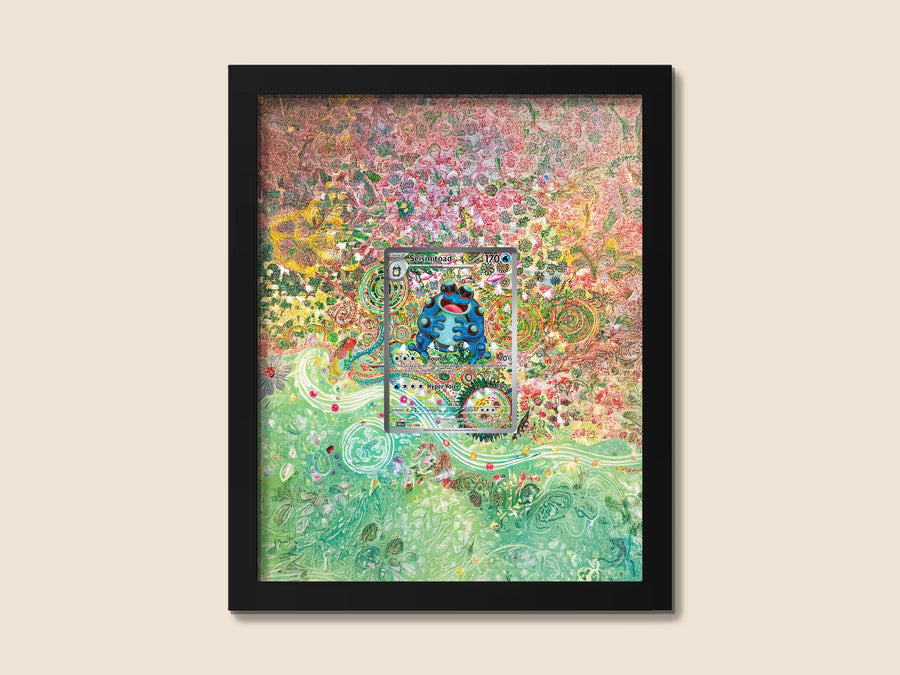 Seismitoad Display Frame – Pokémon Card Art | 8x10 Frame for Raw or Graded Cards