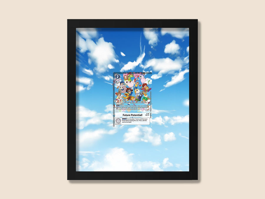 Digimon Future Potential Display Frame – Card Art | 8x10 Frame for Raw or Graded Cards