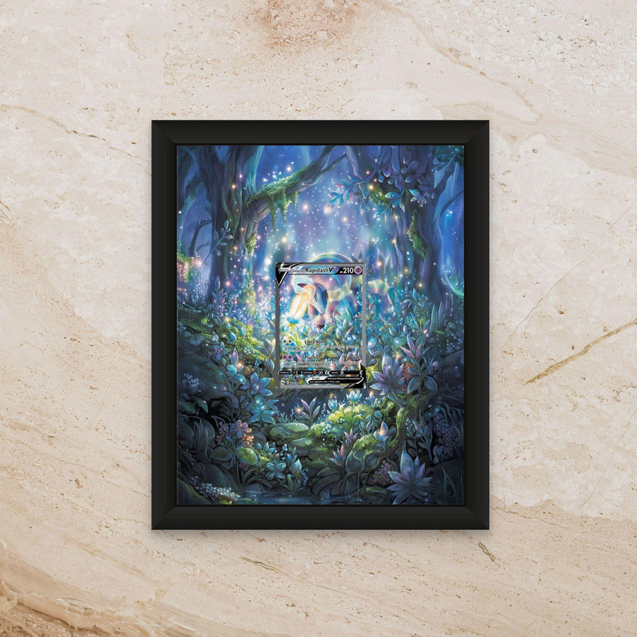 Galarian Rapidash Extended Art Display – 8x10 Frame (Raw/Graded cards)