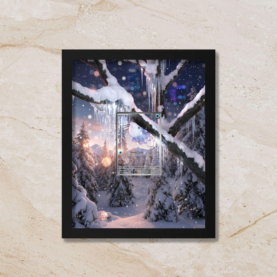 Snom Extended Art Display Frame - Pokemon Chilling Reign| 8x10 Frame (Raw/Graded)
