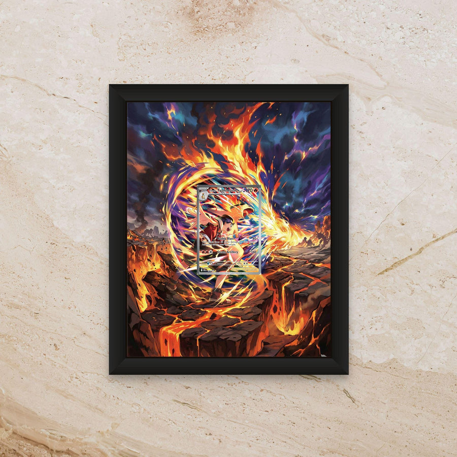 Typhlosion Extended Art Display – 8x10 Frame Raw or Graded Cards