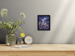 Vanilluxe Display Frame | White Flare Illustration Rare Card Showcase (8x10") – Fits Raw & Graded Cards