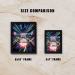 Mega Zygarde ex Display Frame | Perfect Order Legendary Card Showcase (8x10") – Fits Raw & Graded Cards