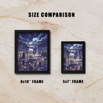 Vanilluxe Display Frame | White Flare Illustration Rare Card Showcase (8x10") – Fits Raw & Graded Cards