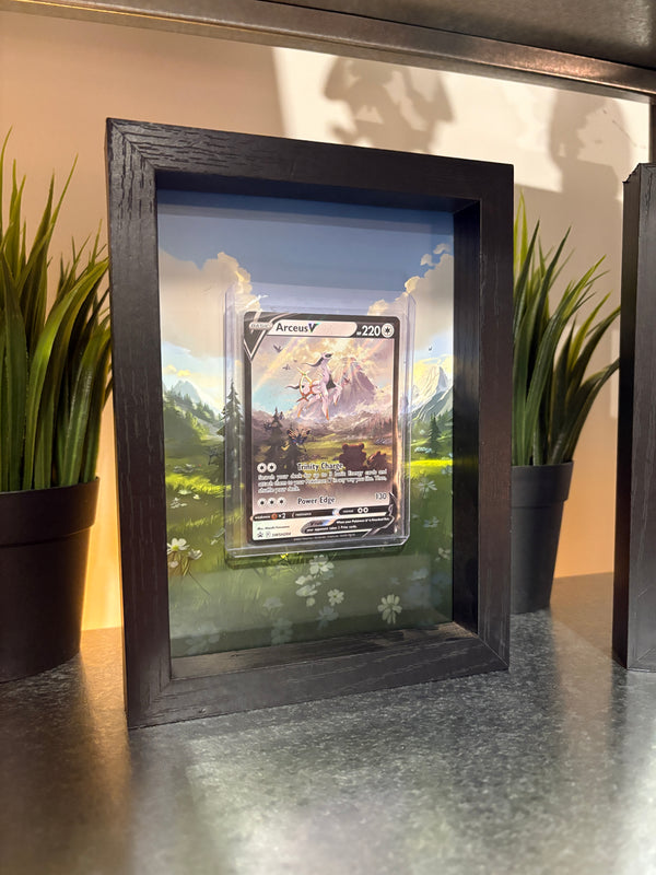 Arceus V #SWSH204 Premium Shadow Box Display