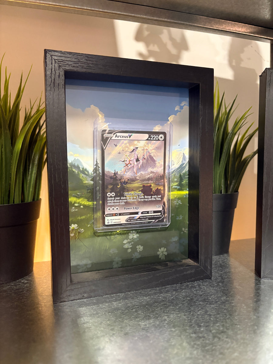 Arceus V #SWSH204 Premium Shadow Box Display