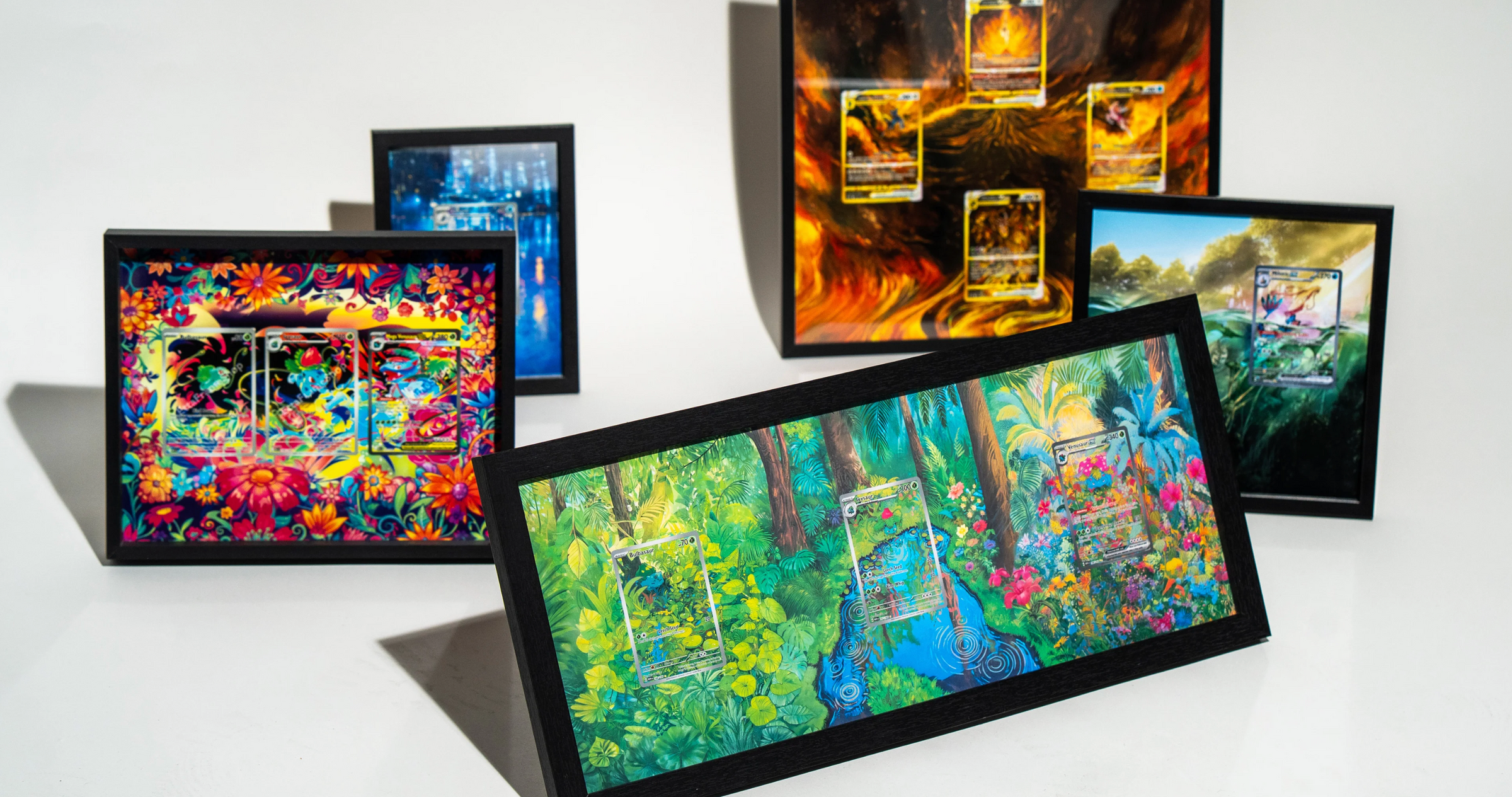 Holohouse extended art card display frames