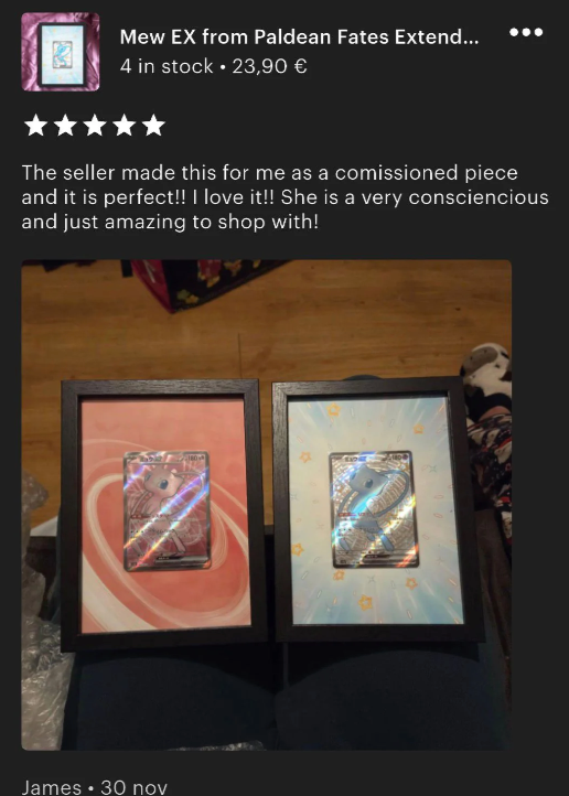 Customer frame photo