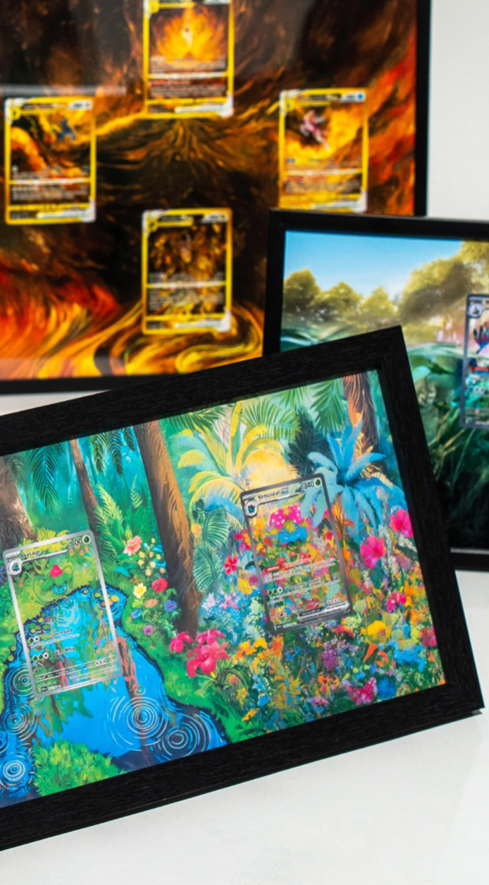 Holohouse extended art card display frames