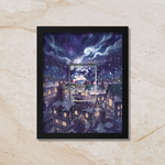 Vanilluxe Display Frame | White Flare Illustration Rare Card Showcase (8x10") – Fits Raw & Graded Cards