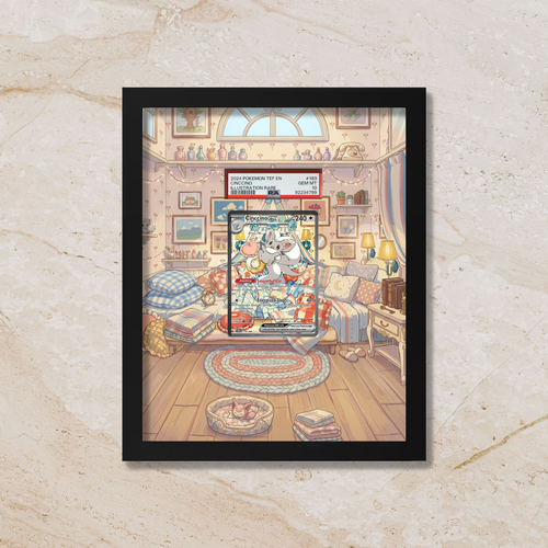 Cinccino ex Display Frame | Chaos Rising Ultra Rare Card Showcase (8x10") – Fits Raw & Graded Cards