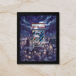 Vanilluxe Display Frame | White Flare Illustration Rare Card Showcase (8x10") – Fits Raw & Graded Cards