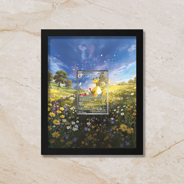Ampharos Illustration Rare Display Frame | Chaos Rising Card Showcase (8x10") – Fits Raw & Graded Cards