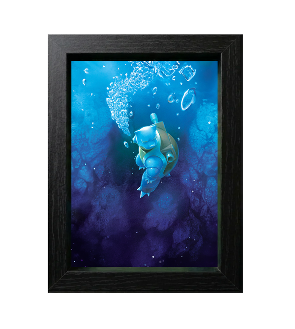 Blastoise ex #200 Premium Shadow Box Display