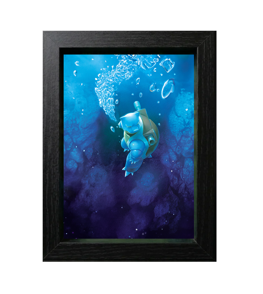Blastoise ex #200 Premium Shadow Box Display