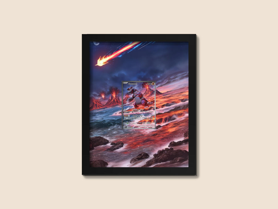 Groudon Display Frame – Paradox Rift Pokemon Card Gift | 8x10 Display