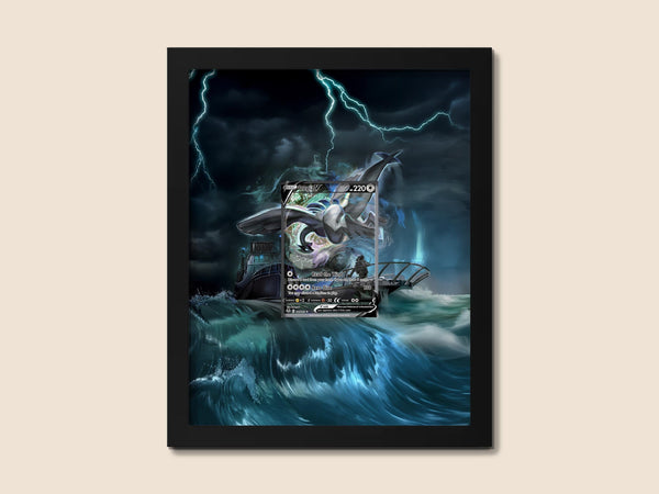 Lugia V Alt Art Display Frame – Silver Tempest Pokemon Card | Gift Pokémon Fans