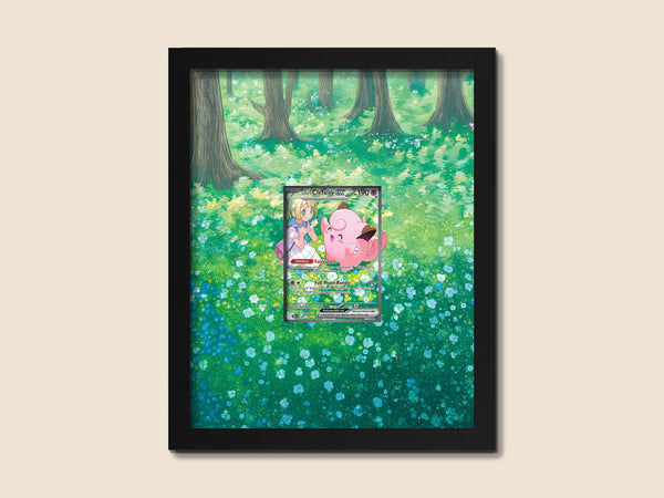 Lillie’s Clefairy Display Frame – Journey Together Pokémon Card | 8x10 Frame for Raw or Graded Card