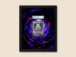 Vintage Alakazam Display Frame – Base Set Pokémon Card | 8x10 Frame for Raw or Graded Cards