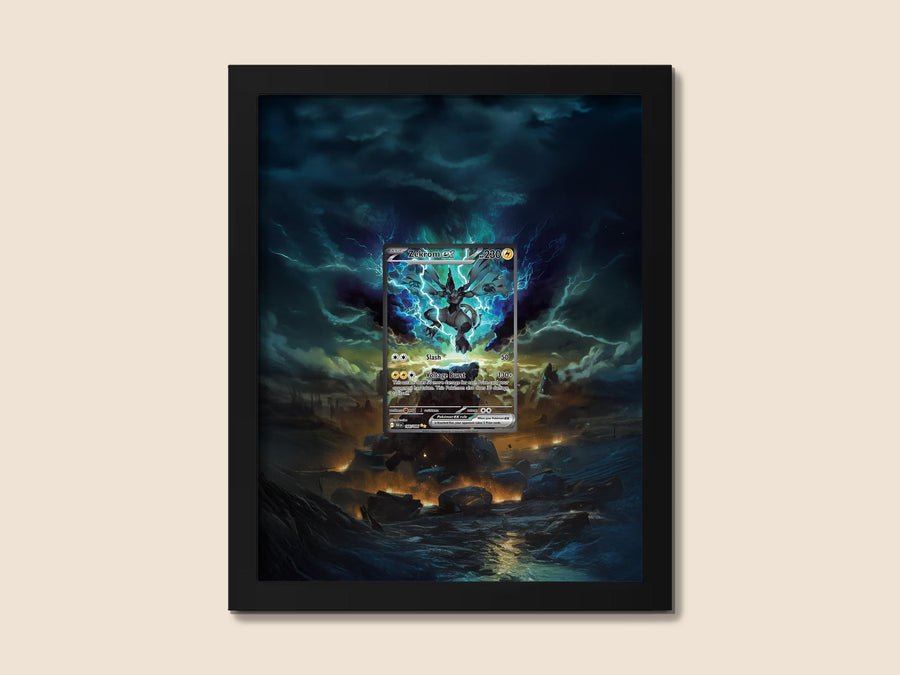 Zekrom EX Card Display Frame – Black Bolt Pokémon 8x10