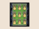 Pikachu Soccer Promo Collection Display Frame – 9-Card Layout | 16x20 Frame for Pokemon