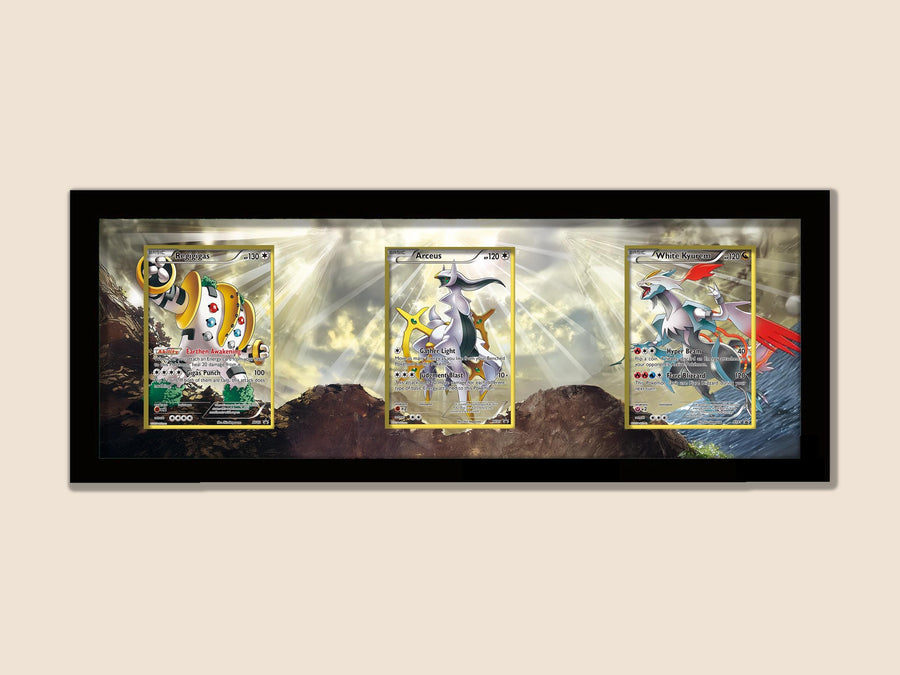 Regigigas – White Kyurem – Arceus Display Frame | Horizontal Pokemon Card Frame