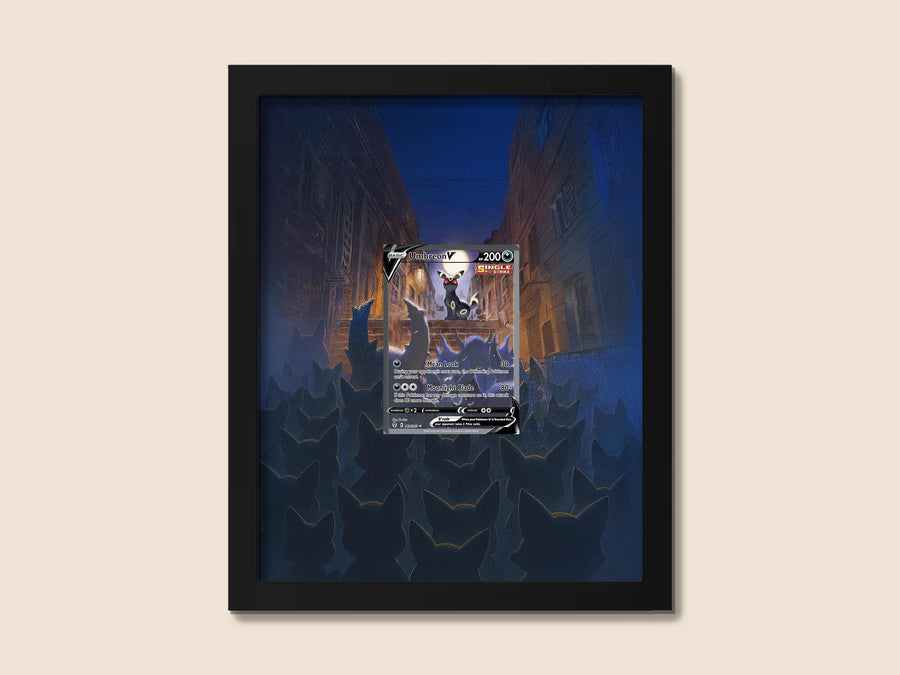 Umbreon V Alternate Art Display Frame – Evolving Skies 189 Pokémon Card | 8x10 Frame for Raw or Graded Cards