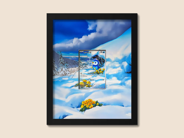 Piplup Display Frame – Phantasmal Flames Pokémon Card Art | 8x10 Frame for Raw or Graded Cards