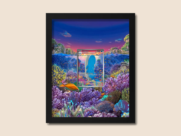 Wailord Display Frame – Journey Together Pokemon Card Art | 8x10 Frame