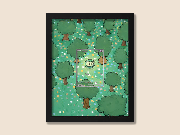 Solosis Display Frame – Black & White Era Pokémon Card Art | 8x10 Frame