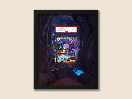Crobat Display Frame – Destined Rivals Pokémon Card Art | 8x10 Frame for Raw or Graded Cards