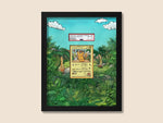 Ooyama Pikachu Display Frame – Hand-Drawn Pokémon Card Art | 8x10 Frame