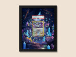 Radiant Eevee Display Frame – Pokémon Radiant Card Art | 8x10 Frame for Raw or Graded Cards