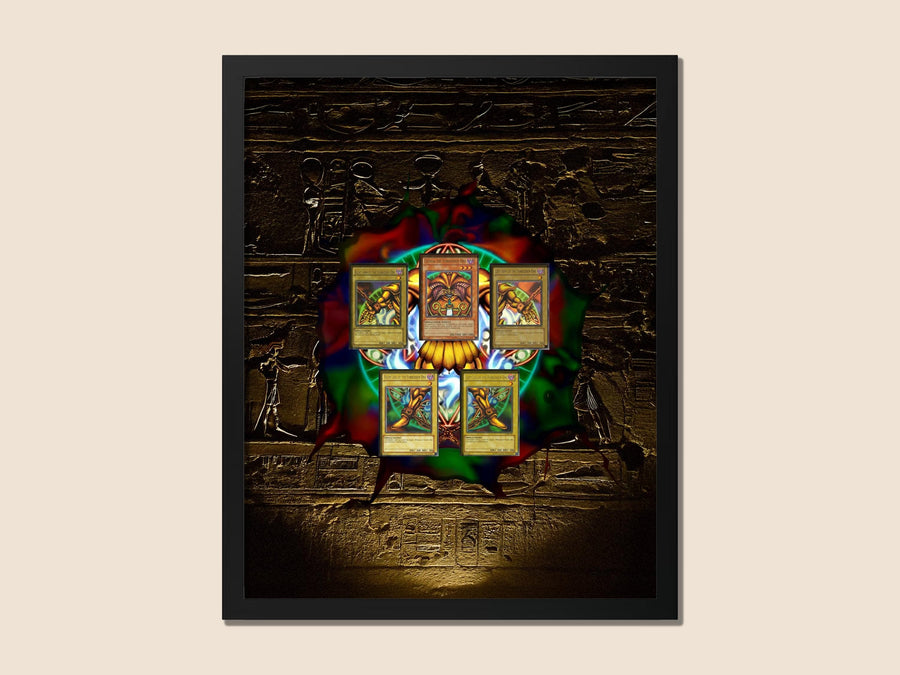 Exodia the Forbidden One – 5-Card Set Display Frame | 12×16 Frame for Yu-Gi-Oh! Cards