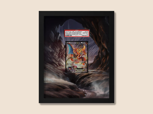 Charizard #276 Display Frame – Pokémon Card Art | Frame for Raw or Graded Cards