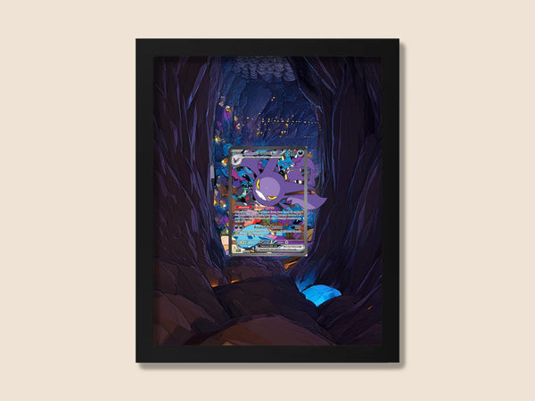 Crobat Display Frame – Destined Rivals Pokémon Card Art | 8x10 Frame for Raw or Graded Cards