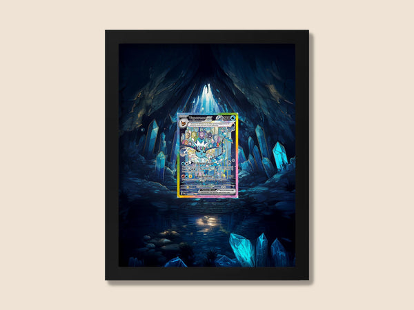 Vaporeon Display Frame – Prismatic Evolutions Pokémon Card | 8x10 Frame for Raw or Graded Cards