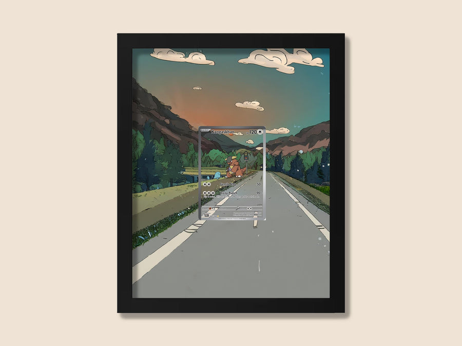 Kangaskhan Display Frame – Destined Rivals Pokémon Card Art | 8x10 Frame for Raw or Graded Cards