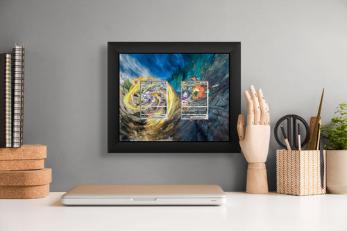 Charizard & Mewtwo VSTAR Universe Display Frame – Pokemon Card Gift | 10x8 Collector Frame