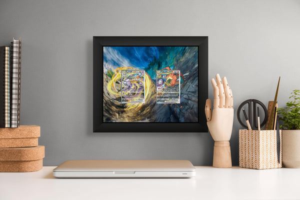 Charizard & Mewtwo VSTAR Universe Display Frame – Pokemon Card Gift | 10x8 Collector Frame