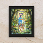 Perrin & Hisuian Growlithe Twilight Masquerade Extended Art Display – 8x10 Pokemon Frame (Raw/Graded)