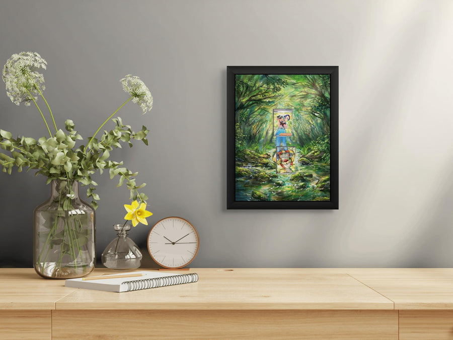 Perrin & Hisuian Growlithe Twilight Masquerade Extended Art Display – 8x10 Pokemon Frame (Raw/Graded)