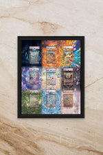Eeveelutions God Pack Display Frame – Prismatic Evolutions Pokémon Card Art | 16x20 Frame for Raw or Graded Cards