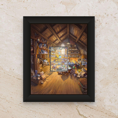 Alakazam Display Frame – Pokémon 151 Card Art | 8x10 Frame for Raw or Graded Cards