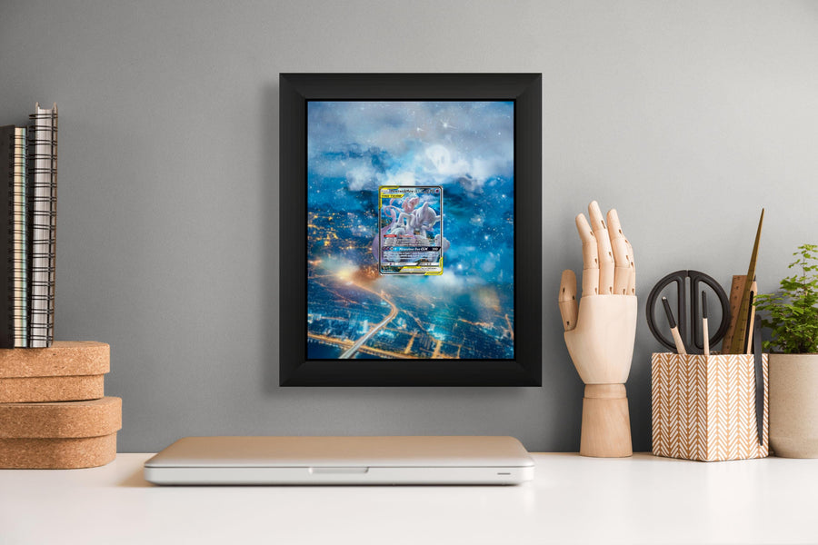 Mewtwo & Mew Tag Team GX Display Frame – Pokemon Card Gift | 8x10 Display