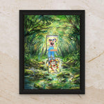 Perrin & Hisuian Growlithe Twilight Masquerade Extended Art Display – 8x10 Pokemon Frame (Raw/Graded)