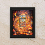 Flareon Prismatic Evolutions Display Frame | Extended Art Card Case | 8x10 Eevee Evolution Wall Art | Pokemon TCG Gift | Fire Type Decor