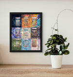 Eeveelutions God Pack Display Frame – Prismatic Evolutions Pokémon Card Art | 16x20 Frame for Raw or Graded Cards